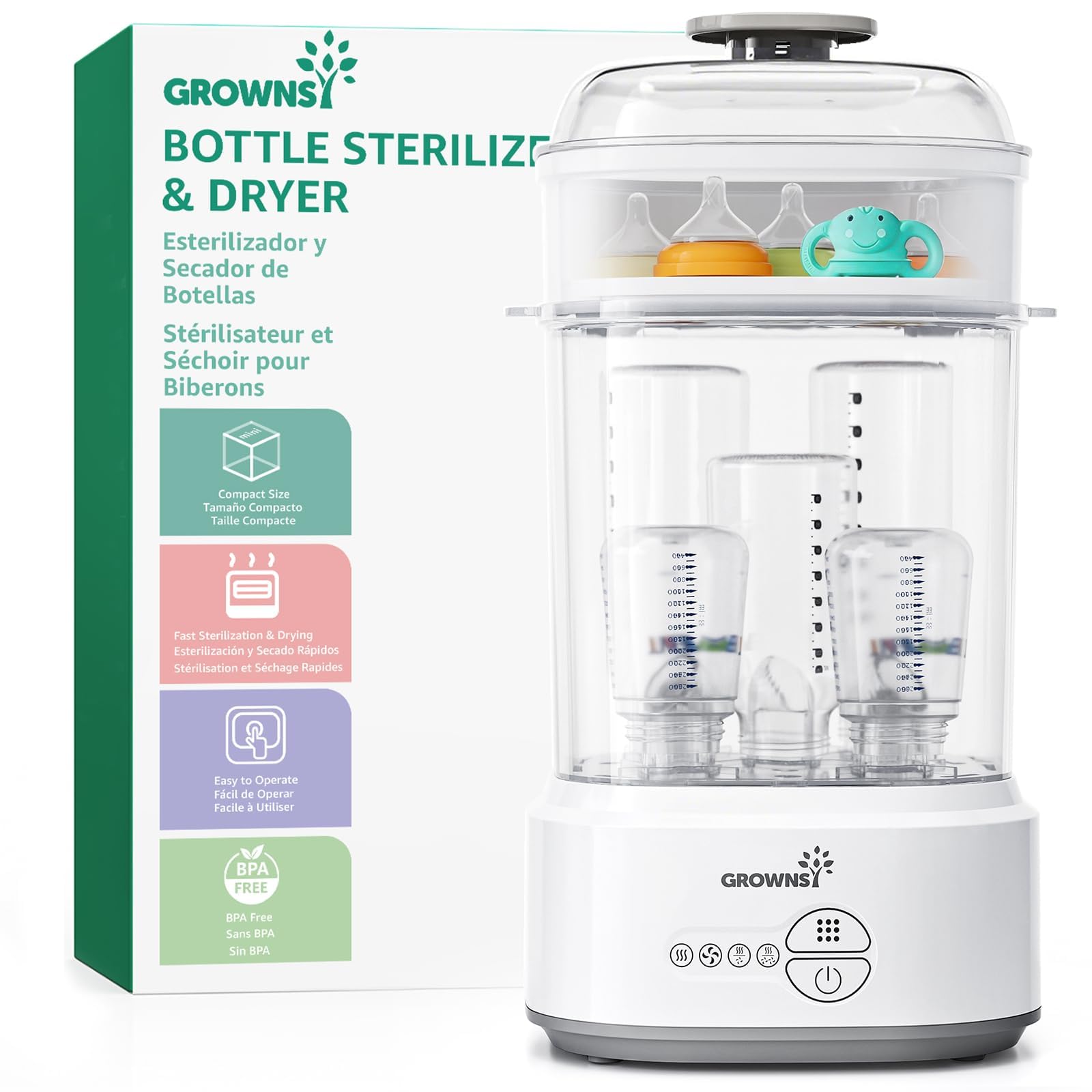 Avis GROWNSY Stérilisateur Biberon avec Séchage – Beauté et Hygiène – Guide360