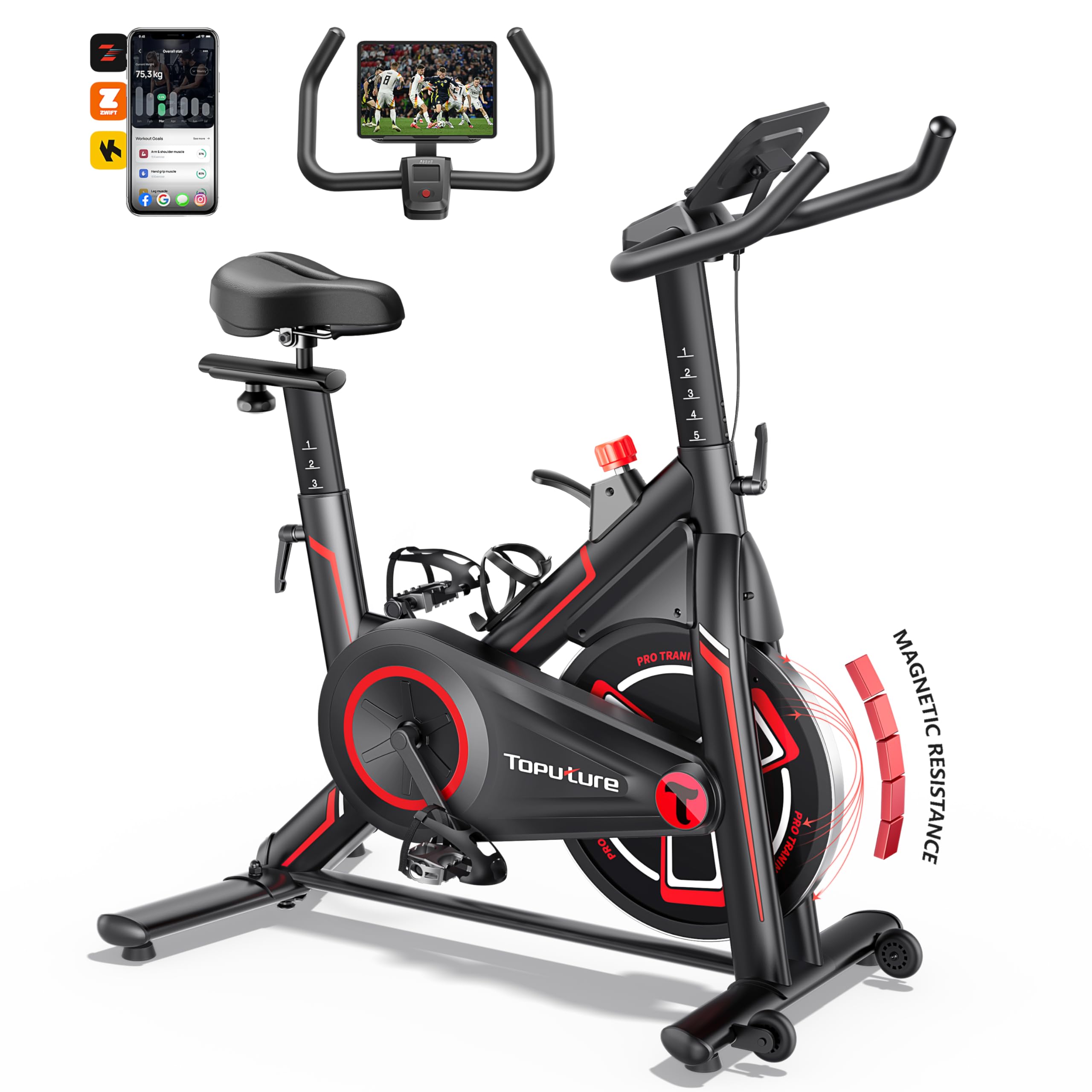 Avis TOPUTURE Vélos D'appartement Connecté APP Velo D – Sport et fitness – Guide360