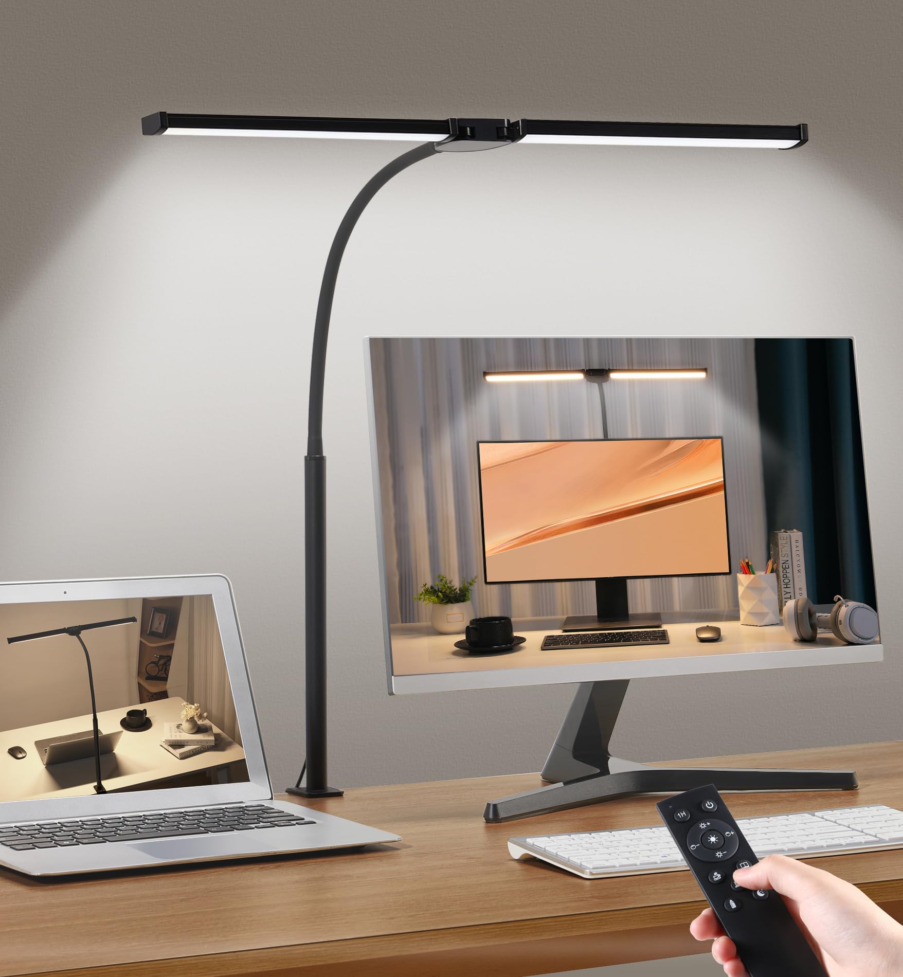 Avis LIBORA Lampe Bureau LED, Double tête lampe – Maison et Cuisine – Guide360