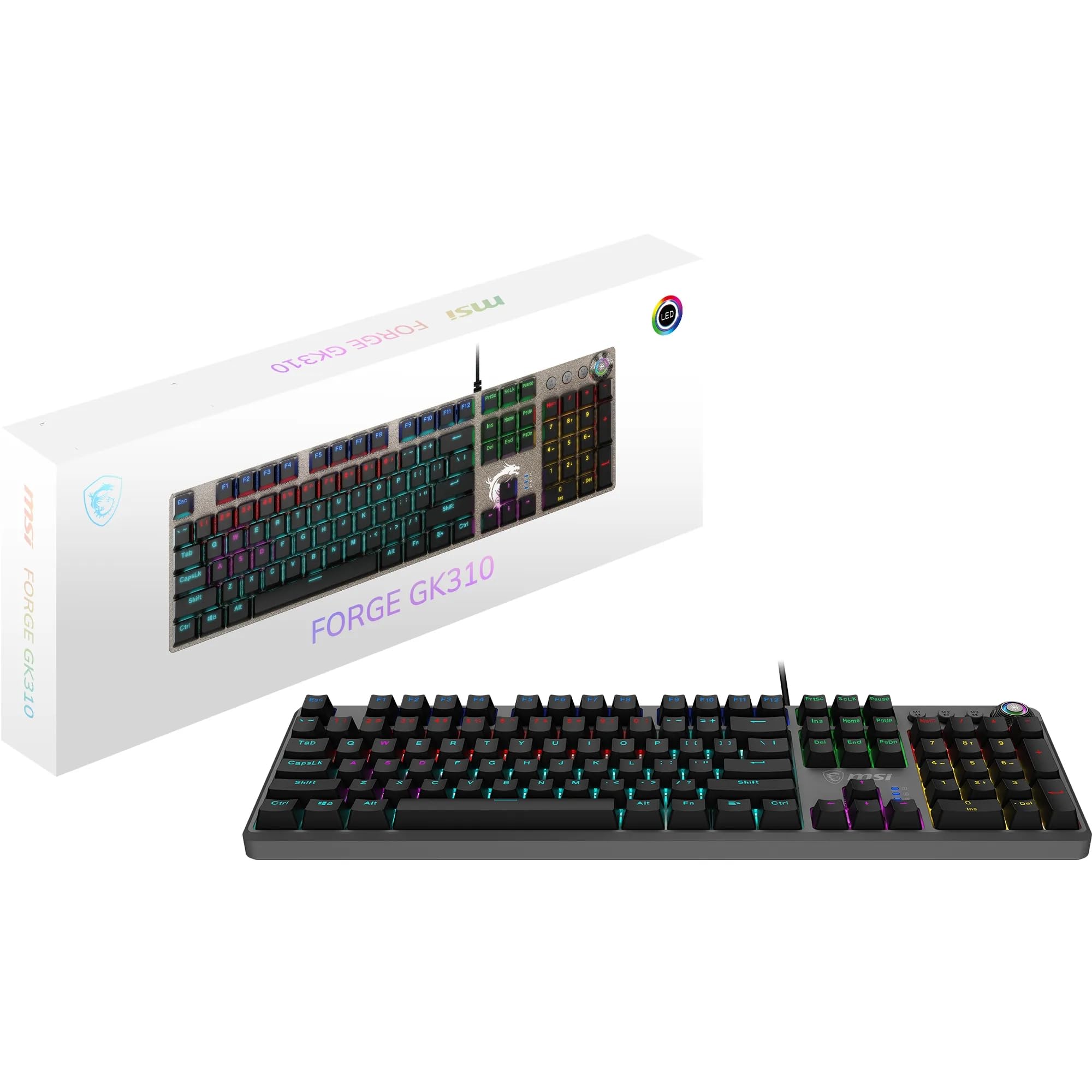 Avis MSI FORGE GK310 Clavier Gaming – High-Tech – Guide360